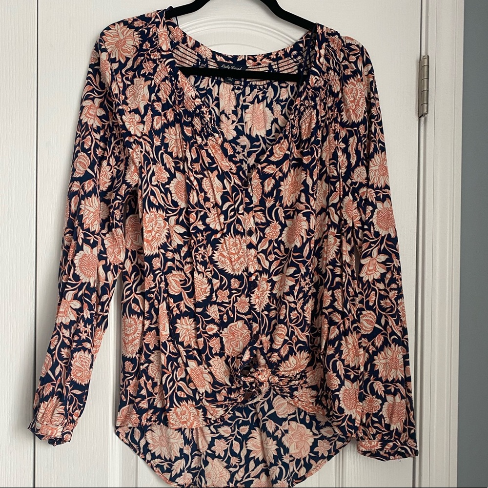 Floral printed Lucky Brand shirt